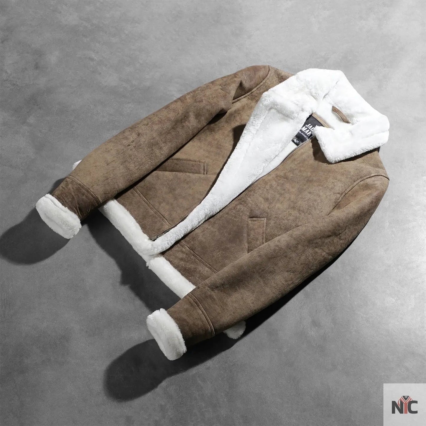 Sherilyn B-3 Distressed Brown Leather Bomber Jacket