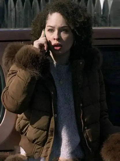 Sherry Dope Thief S01 Brown Fur Jacket