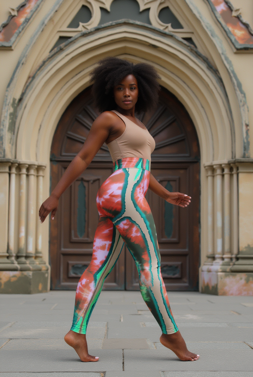 Shibori Melon Booty High Waist Leggings