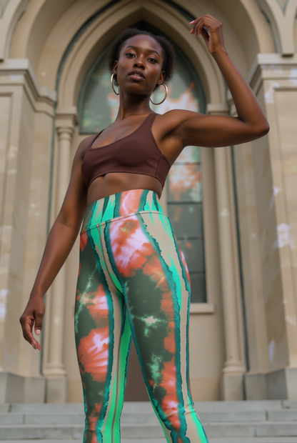 Shibori Melon Booty High Waist Leggings