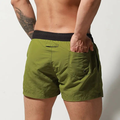 Shiny Badge Swim Shorts