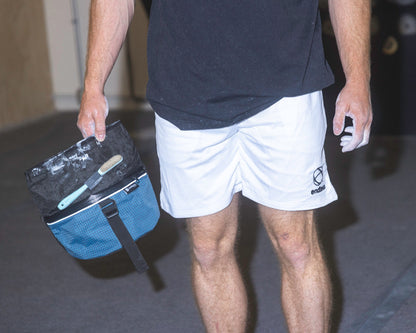 White Mesh Shorts