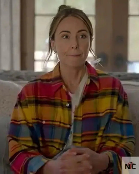 Shrinking Christa Miller Plaid Color Shirt