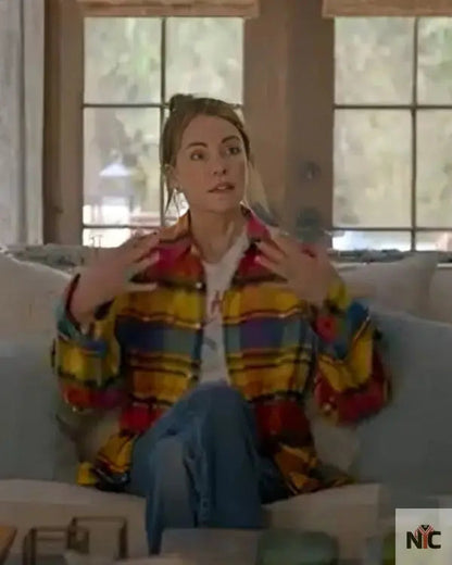 Shrinking Christa Miller Plaid Color Shirt
