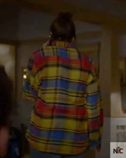 Shrinking Christa Miller Plaid Color Shirt