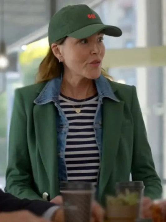 Shrinking S02 Christa Miller Green Blazer