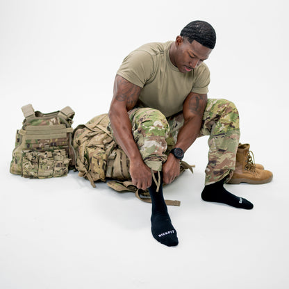 SickFit Tactical Heavyweight Boot Socks – Military-Grade, Moisture-Wicking, Compression Fit