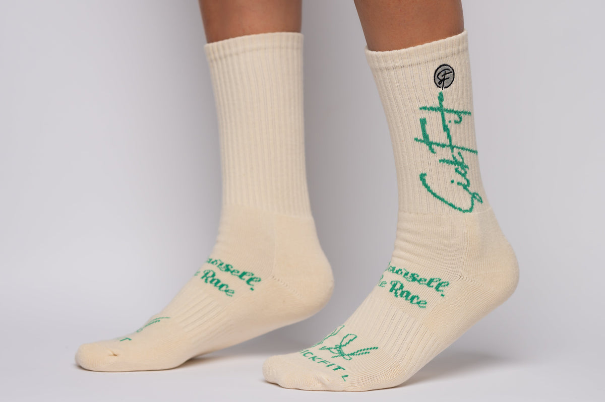 SickFit Crème Compression Socks (15-18 mmHg) – 3-Pack Crew Set