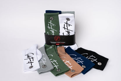 SickFit Crew Compression Socks (15-18mmHg) – 6 Pack