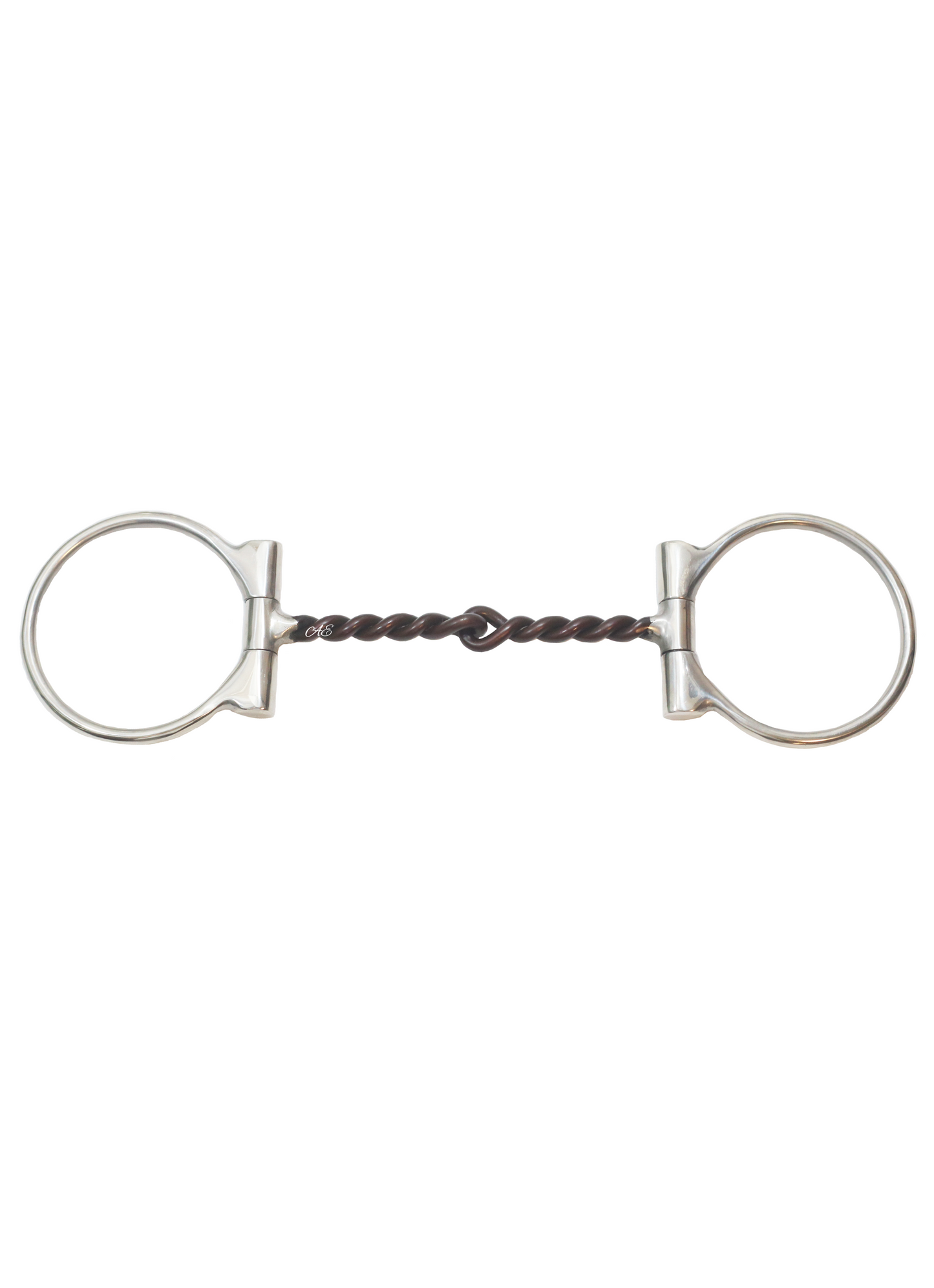 "Signature" Twisted Sweet Iron Dee Snaffle Bit w/Copper Inlay