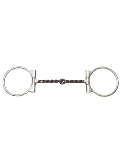 "Signature" Twisted Sweet Iron Dee Snaffle Bit w/Copper Inlay