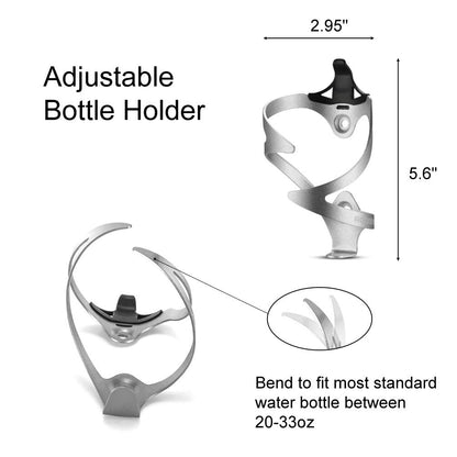ROCKBROS Lightweight Aluminum Bike Water Bottle Cage - Durable Holder