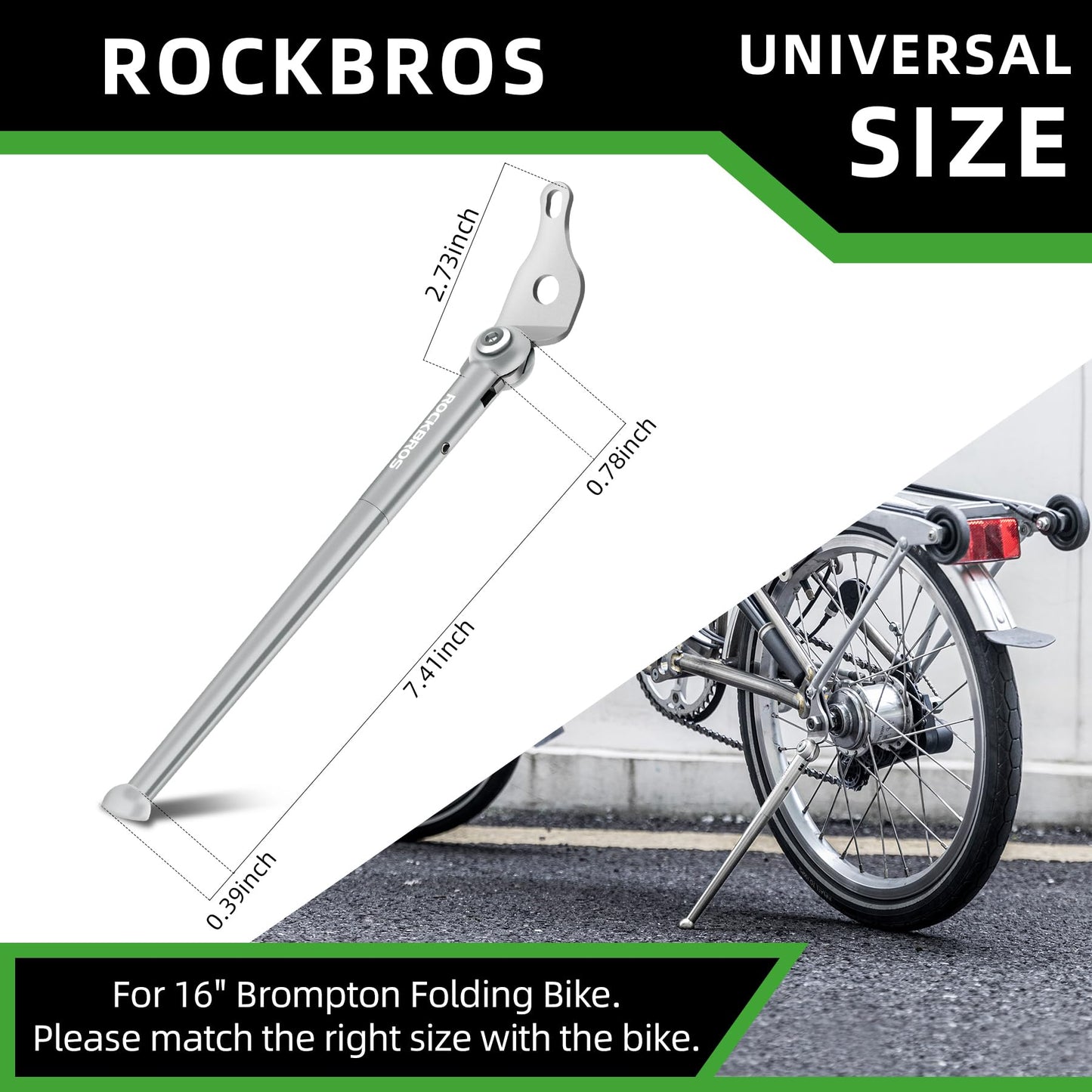ROCKBROS Kickstand for 16'' Folding Bike