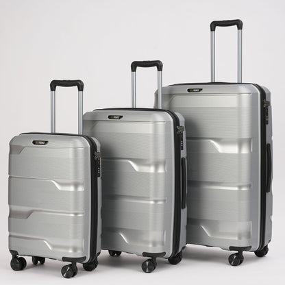 24-inch Silver Hardcase Roller Luggage