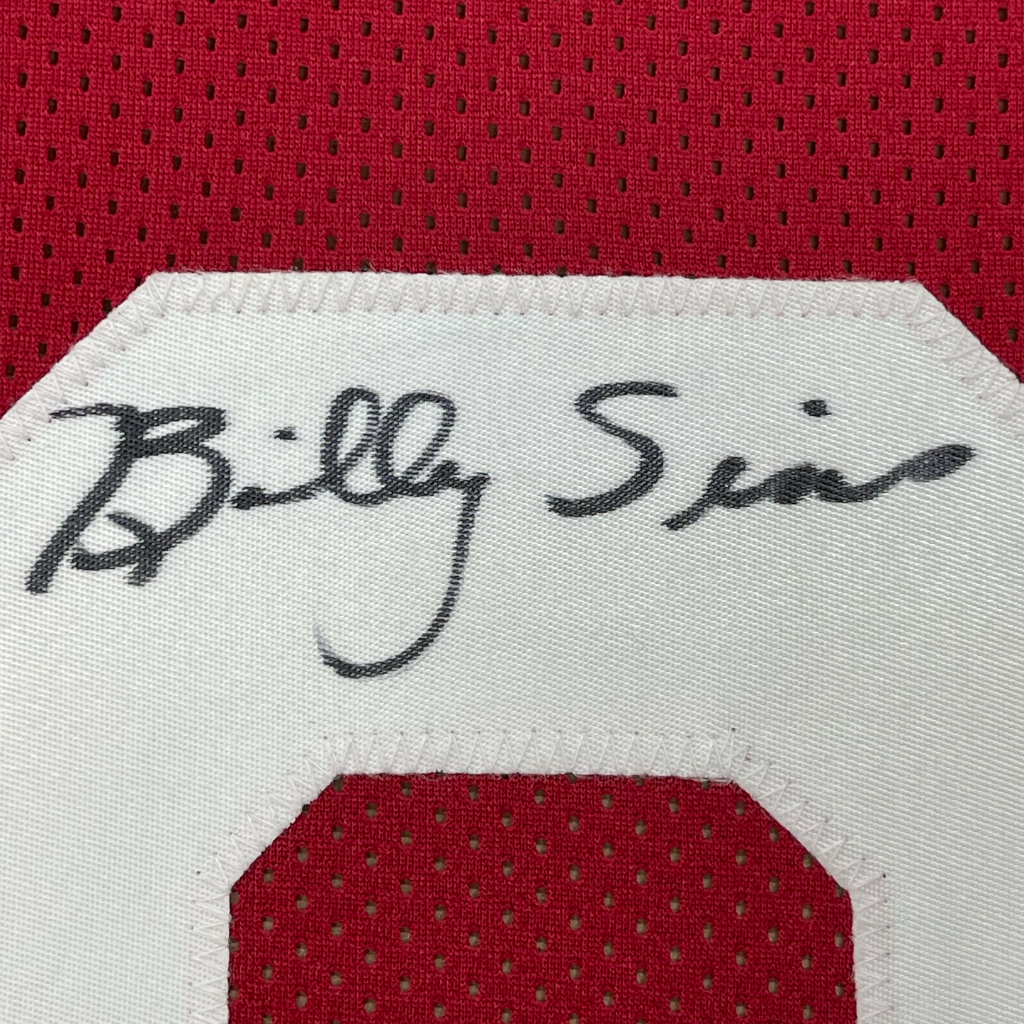 Framed Autographed/Signed Billy Sims 78 Heisman 35x39 Oklahoma Maroon College Football Jersey JSA COA