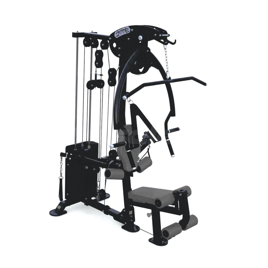 Muscle D Fitness Compact Single-Stack Multi-Gym | Full Body, Space-Saving