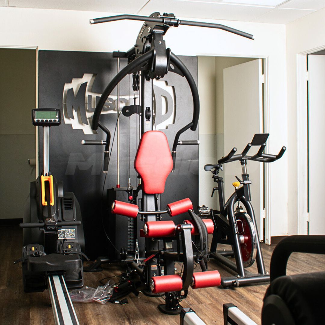 Muscle D Fitness Compact Single-Stack Multi-Gym | Full Body, Space-Saving