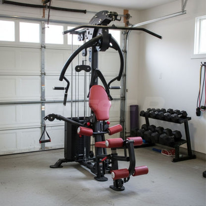 Muscle D Fitness Compact Single-Stack Multi-Gym | Full Body, Space-Saving