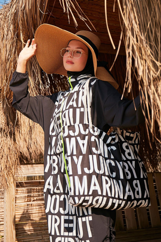 Black Beach Bag C2301