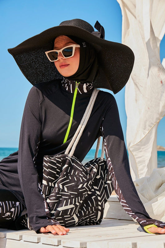 Black Beach Bag C2326