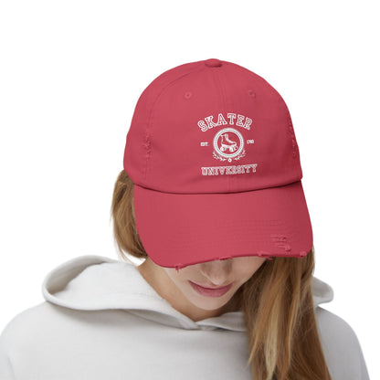 Skater University Distressed Cap