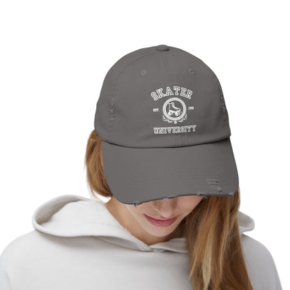 Skater University Distressed Cap