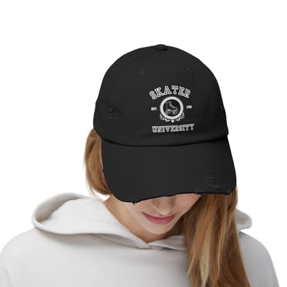 Skater University Distressed Cap
