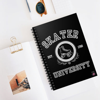 Skater University Spiral Notebook - Ruled Line