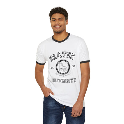 Skater University Unisex Cotton Ringer T-Shirt