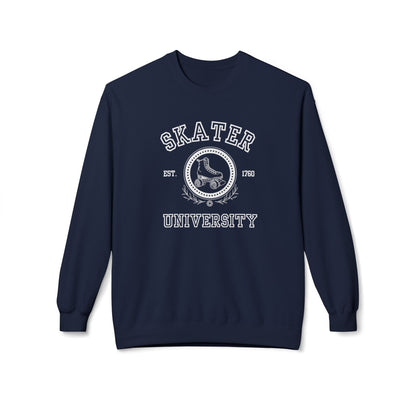 Skater University Unisex Fleece Crewneck Sweatshirt