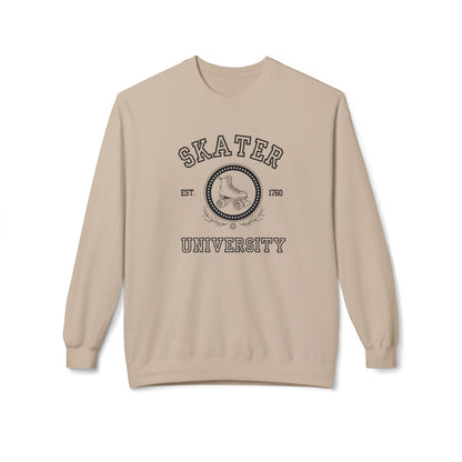 Skater University Unisex Fleece Crewneck Sweatshirt