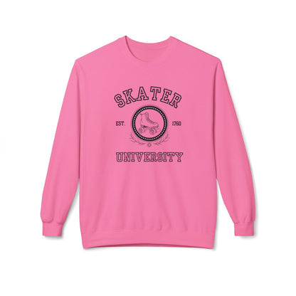 Skater University Unisex Fleece Crewneck Sweatshirt
