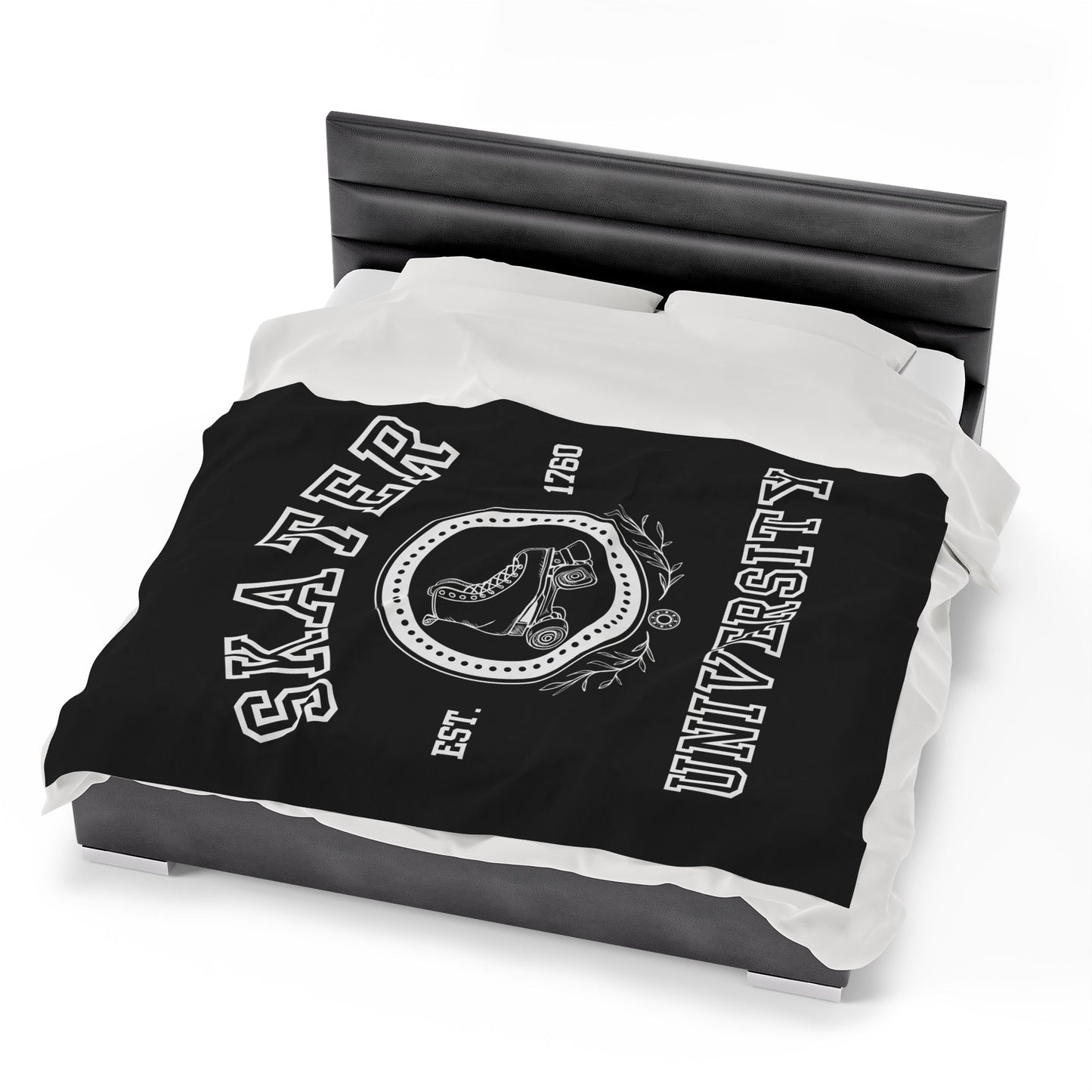 Skater University Velveteen Plush Blanket