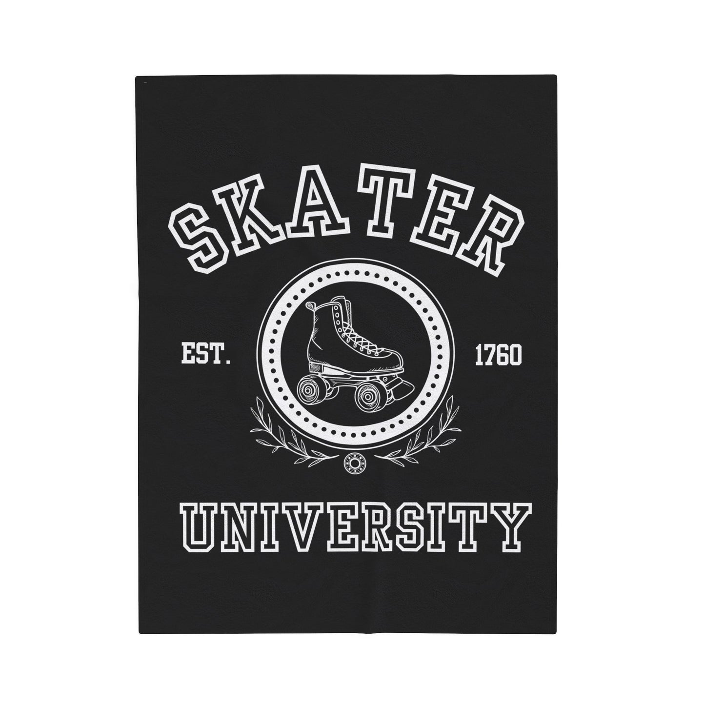 Skater University Velveteen Plush Blanket