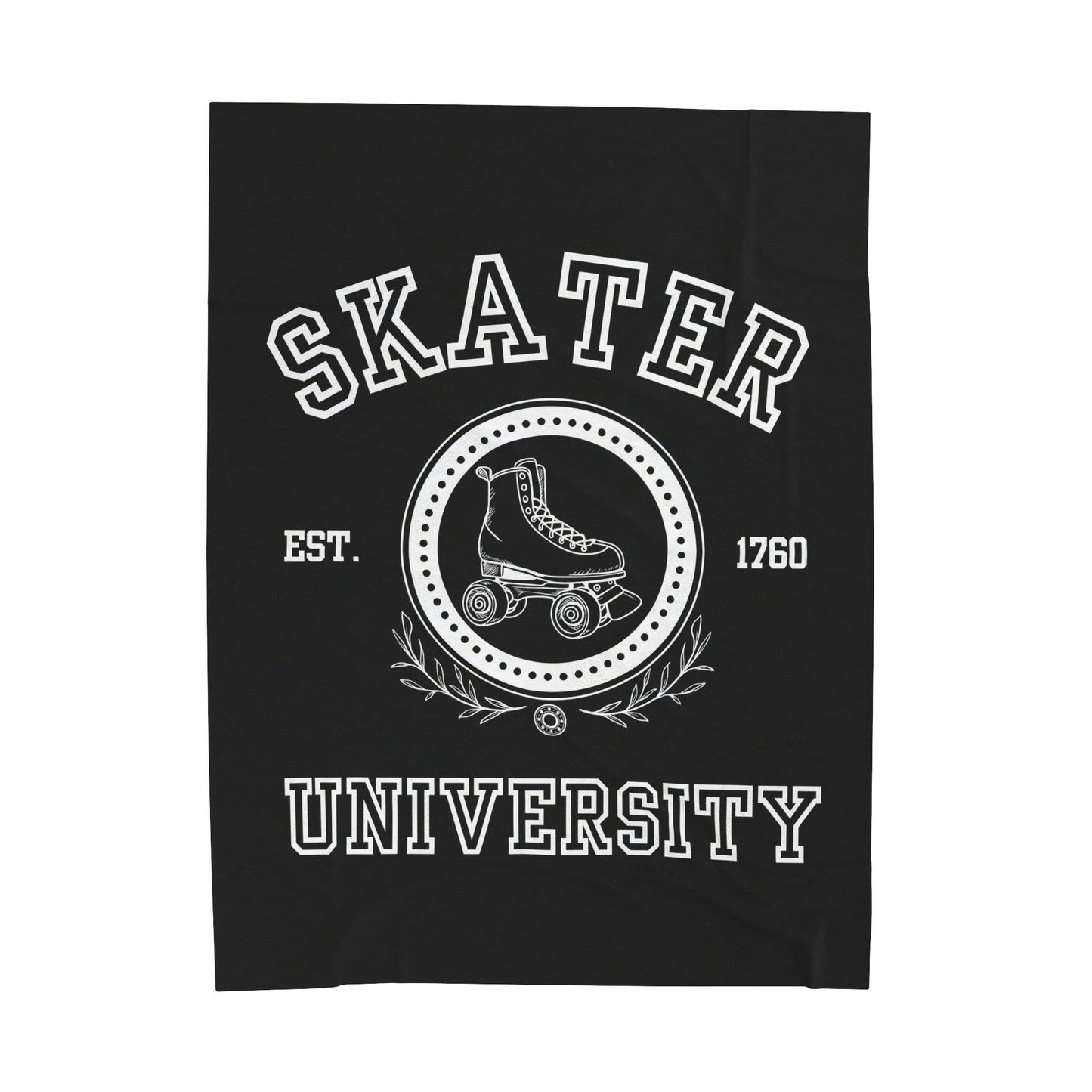 Skater University Velveteen Plush Blanket