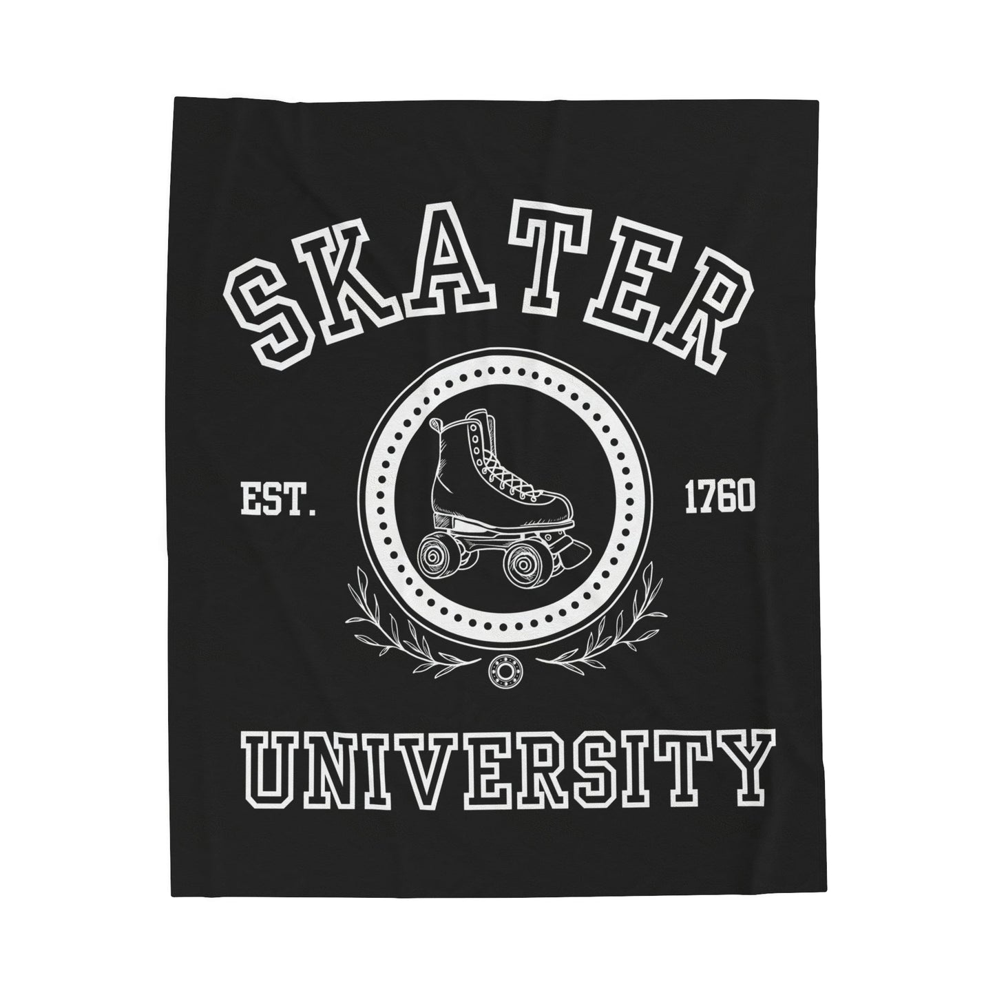 Skater University Velveteen Plush Blanket
