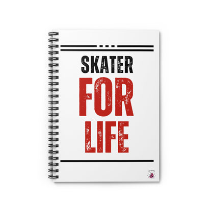 Skater for Life Spiral Notebook - Ruled Line