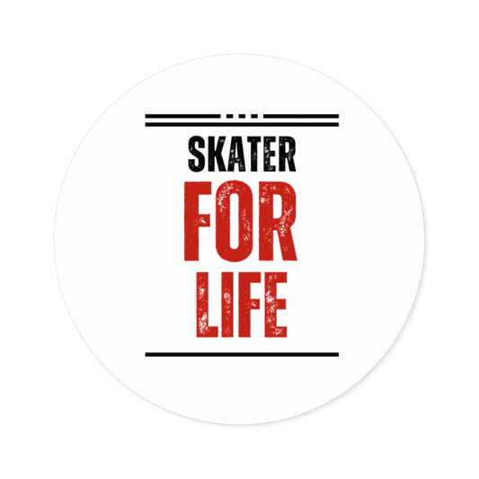 Round Skater for Life Sticker