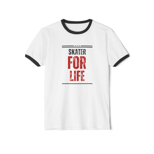 Skater for Life Unisex Cotton Ringer T-Shirt