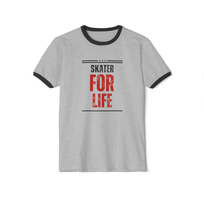 Skater for Life Unisex Cotton Ringer T-Shirt