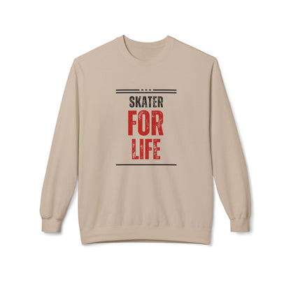 Skater for Life Unisex Fleece Crewneck Sweatshirt