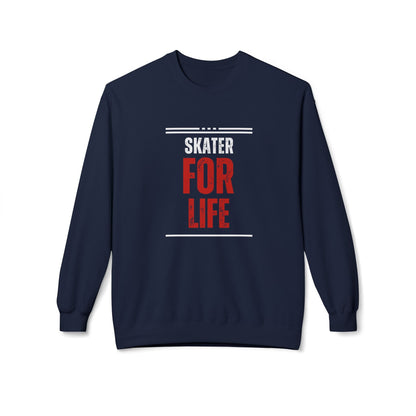 Skater for Life Unisex Fleece Crewneck Sweatshirt