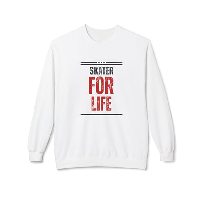 Skater for Life Unisex Fleece Crewneck Sweatshirt