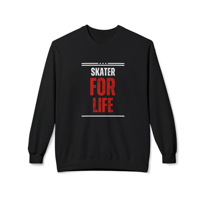 Skater for Life Unisex Fleece Crewneck Sweatshirt