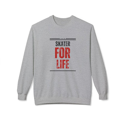 Skater for Life Unisex Fleece Crewneck Sweatshirt