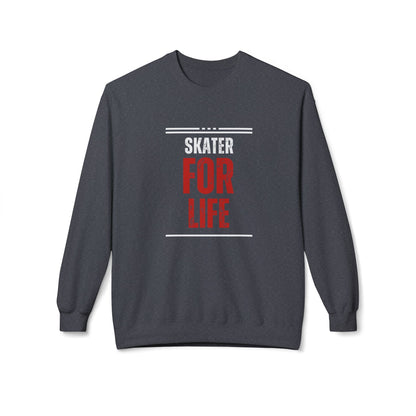 Skater for Life Unisex Fleece Crewneck Sweatshirt