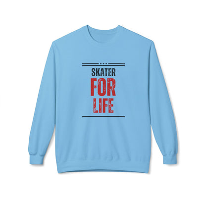 Skater for Life Unisex Fleece Crewneck Sweatshirt