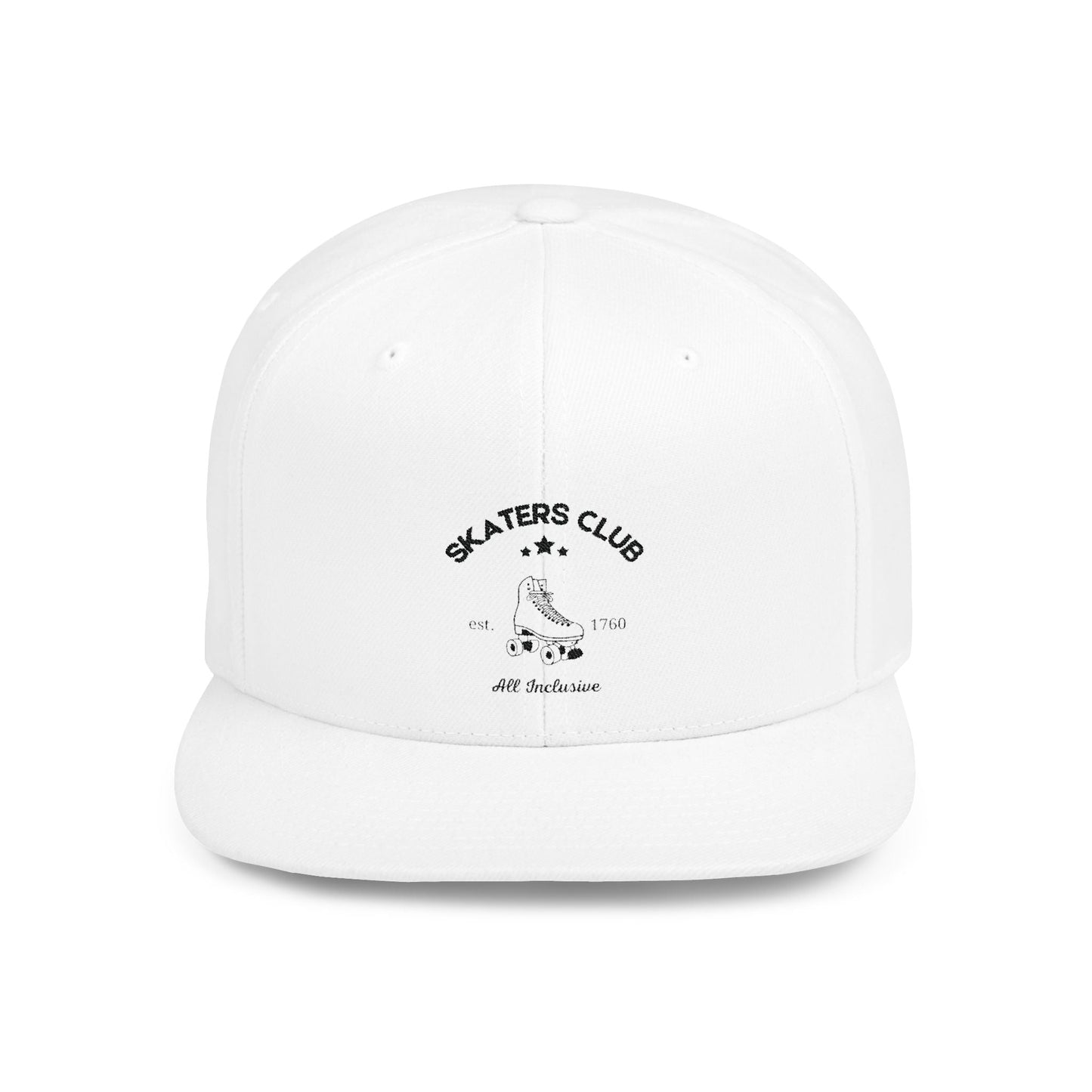 Skaters Club Embroidered Flat Bill Snapback