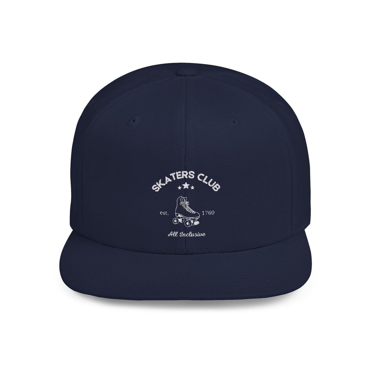 Skaters Club Embroidered Flat Bill Snapback