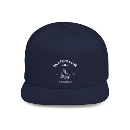 Skaters Club Embroidered Flat Bill Snapback
